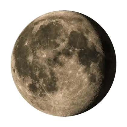 Waning Gibbous as seen from the Northern Hemisphere
